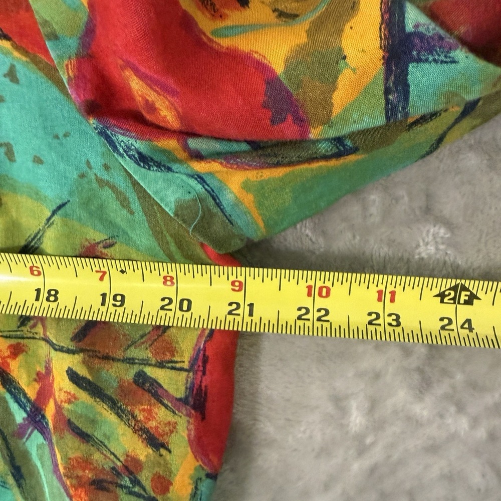 Vintage Paul et Duffier Small Green Red Tomotoe Art Deco Boyfriend Blazer - Picture 4 of 9